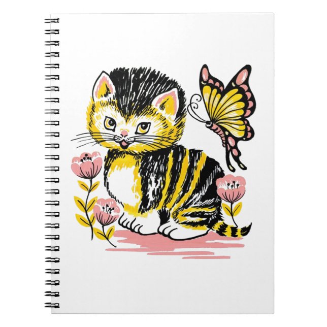 Butterfly & Kitten Notebook (Front)
