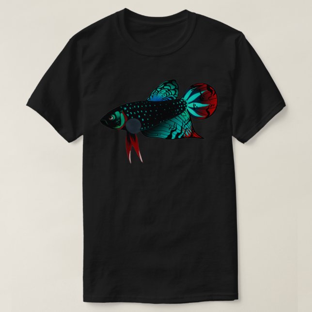 Butterfly koi betta saimese fighting fish T-Shirt (Design Front)