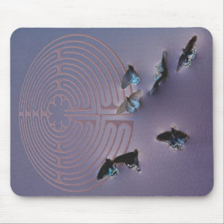 Butterfly Labyrinth Mouse Mat