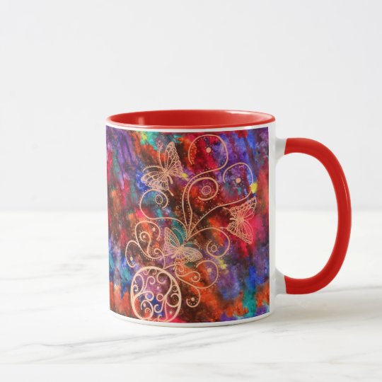 Butterfly Lace Mug