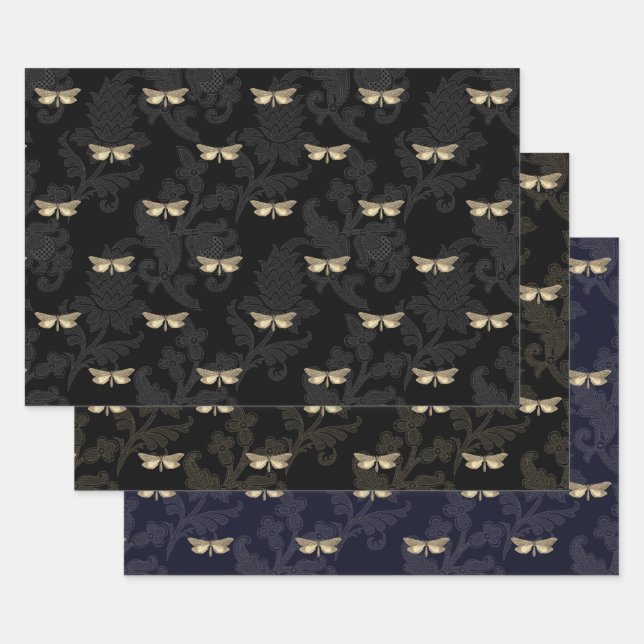Butterfly & Lace Wrapping Paper (Set)