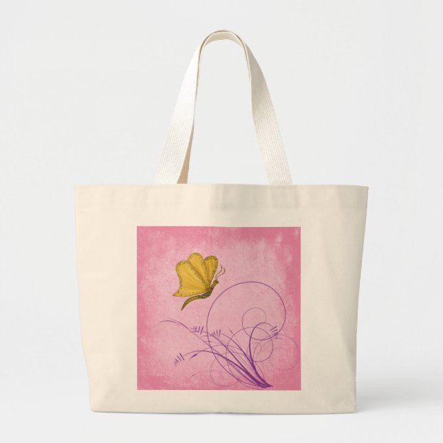BUTTERFLY LARGE TOTE BAG (Front)