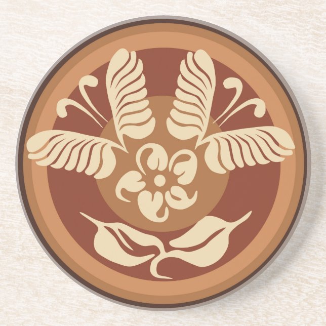 Butterfly Latte Art Coaster (Front)