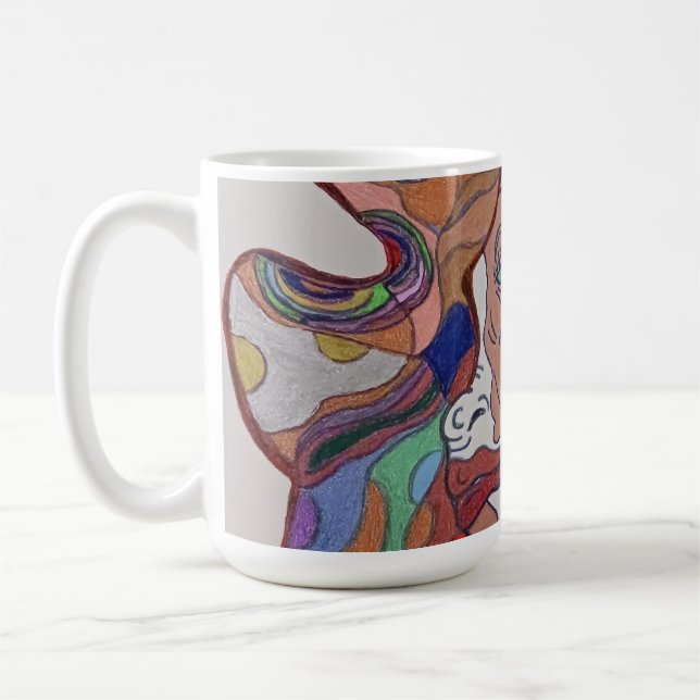 Butterfly Leaf Portrait Mug (Left)