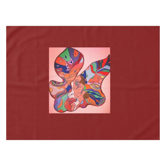 Butterfly Leaf Portrait Tablecloth (Front (Horizontal))