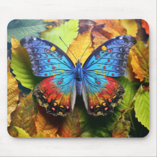 Butterfly Leaves Tranquil Peaceful Mouse Mat