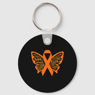Butterfly Leukaemia Awareness Key Ring