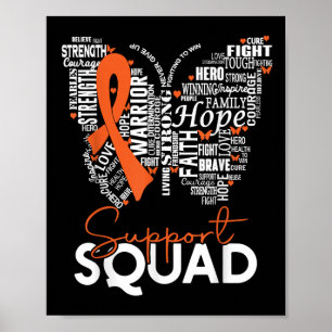 Butterfly Leukaemia Blood Cancer Awareness Support Poster