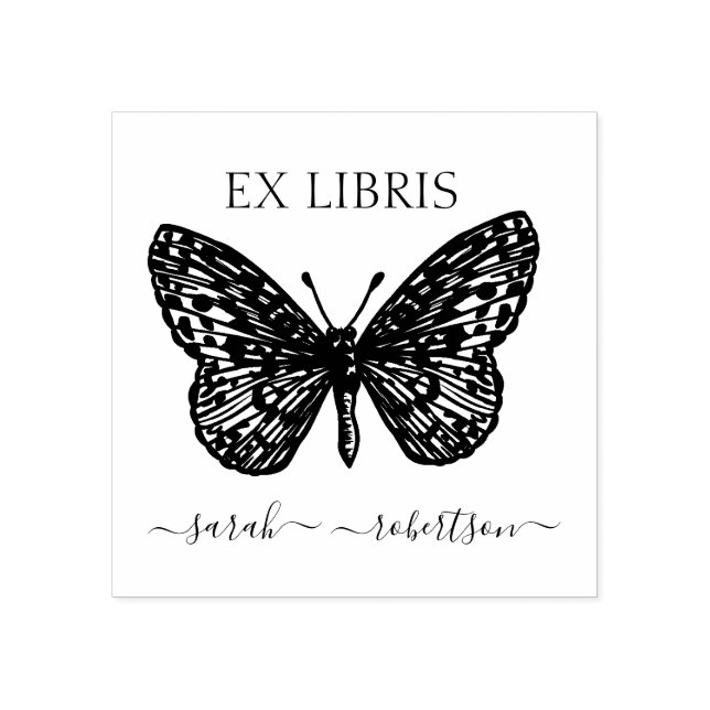 butterfly library stamp (Imprint)