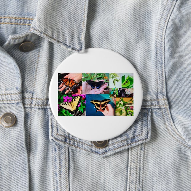 Butterfly Life  10 Cm Round Badge (In Situ)