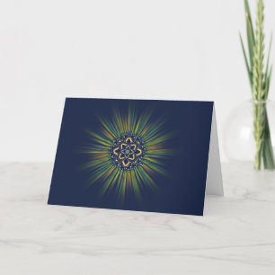 Butterfly Light Mandala Winter Solstice Card