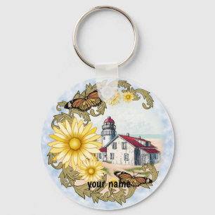 Butterfly Lighthouse keychain