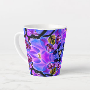 Butterfly Like Flowers Latte Mug