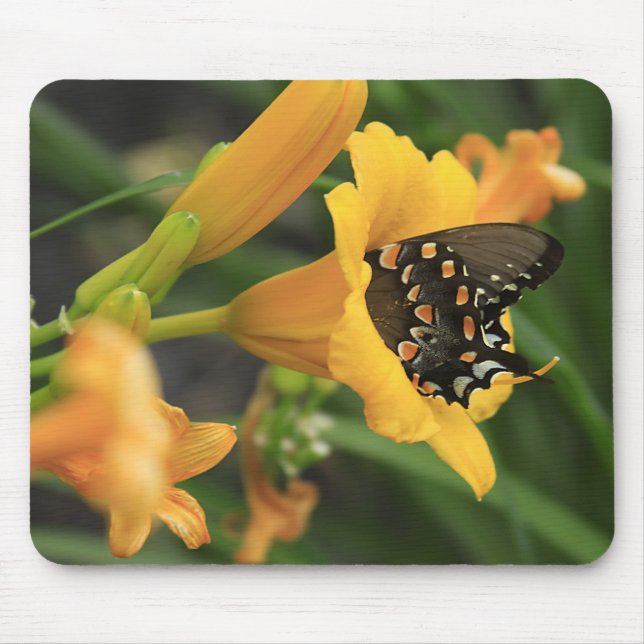 Butterfly Lily Mouse Mat (Front)