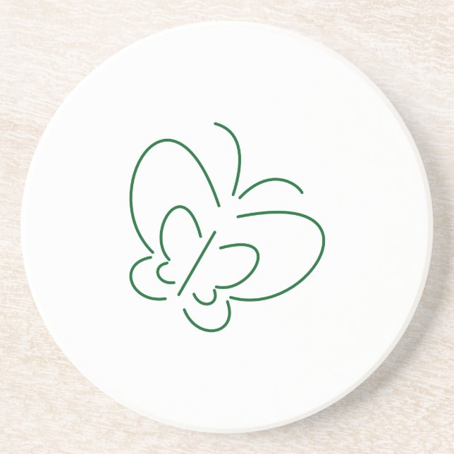 Butterfly Line Art Coasters (Front)