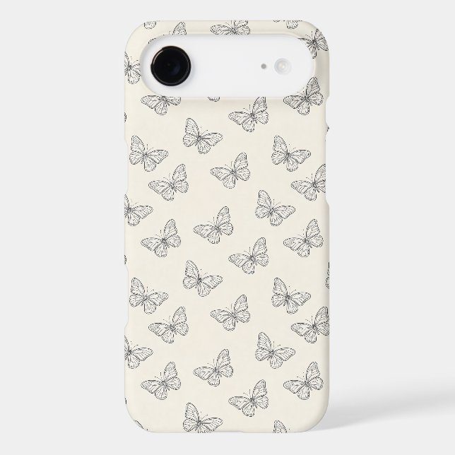 Butterfly Line Art Pattern (Back)