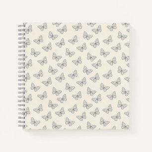 Butterfly Line Art Pattern Notebook