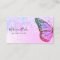 butterfly logo on faux glitter design
