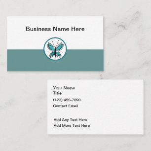 Butterfly Logo Simple Modern Business Card Design