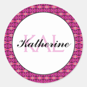 Butterfly Love Abstract Butterfly Personalised Classic Round Sticker