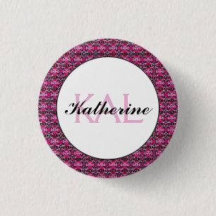 Butterfly Love   Abstract Love Personalised 3 Cm Round Badge