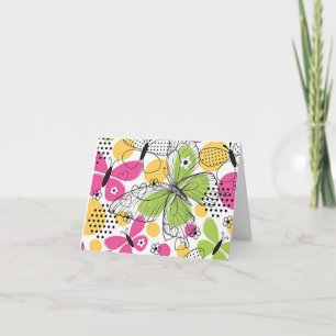 “Butterfly Love” Blank Folded Note Card