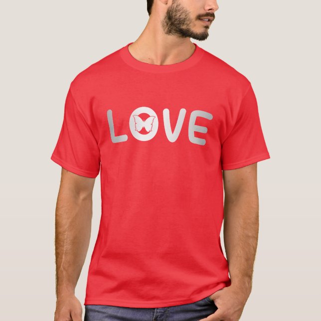 butterfly love boy T-Shirt (Front)