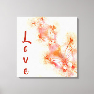 Butterfly Love Canvas Print