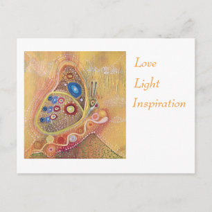 Butterfly Love Light and Isnpiration Postcard