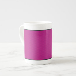 Butterfly Love | Magenta Lace Border Bone China Mug