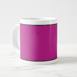 Butterfly Love | Magenta Lace Border Large Coffee Mug