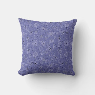 Butterfly LOVE - seamless pattern. Cushion