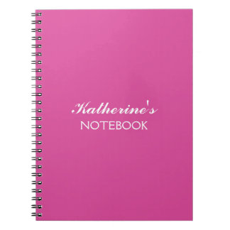 Butterfly Love | Solid Colour Magenta 2 Personal Notebook