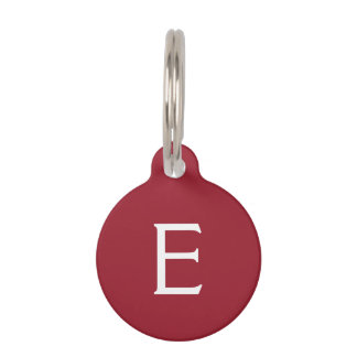 Butterfly Love | Solid Colour Red 4 Personal Pet Tag