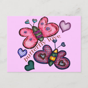 Butterfly Love T-shirts and Gifts For Her Postcard