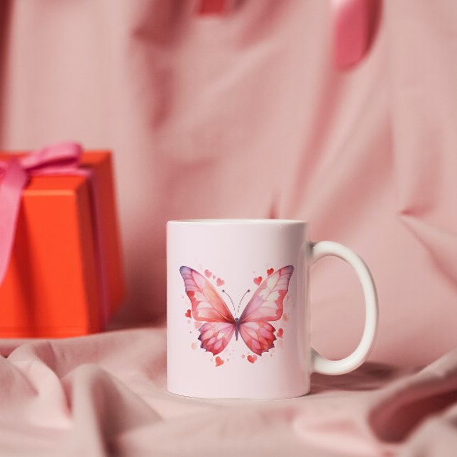 Butterfly Love | Watercolors | Feminine Coffee Mug (Creator Uploaded)