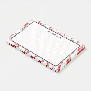 Butterfly Love   White With Red Dots Decorative Post-it Notes