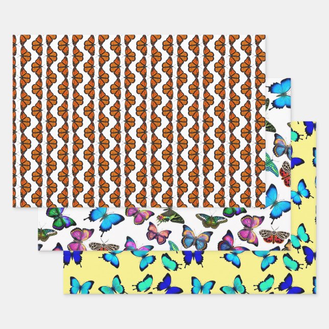 Butterfly Love Wrapping Paper Sheets (Set)