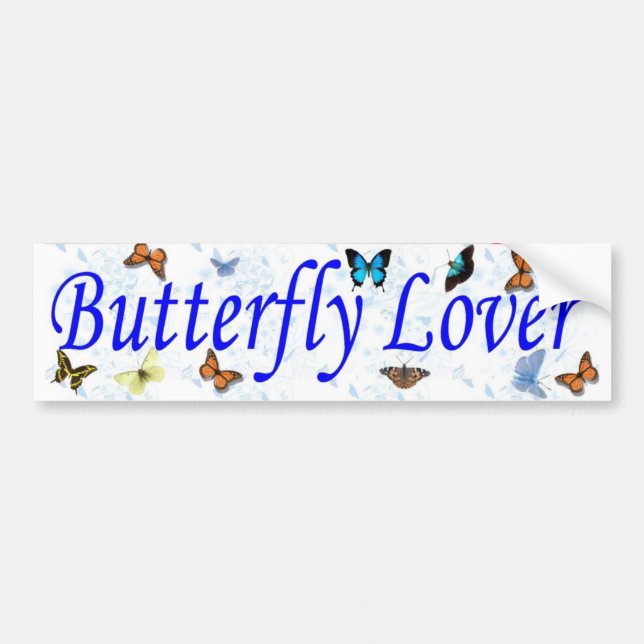 butterfly lover bumper sticker (Front)