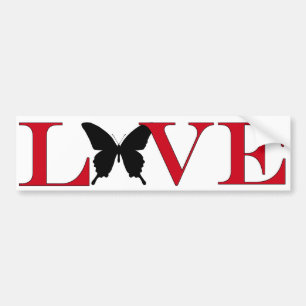 Butterfly Lover Bumpersticker Bumper Sticker