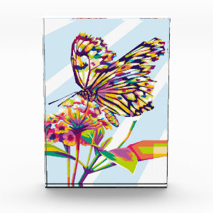 Butterfly Lover Happy Butterfly In Wpap Photo Block