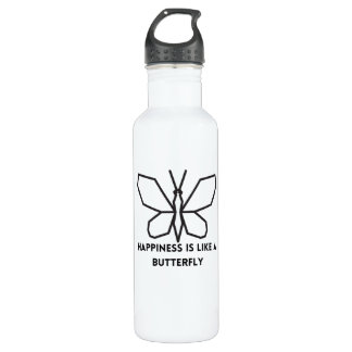 Butterfly Lovers: Happiness Is Like A Butterfly 710 Ml Water Bottle