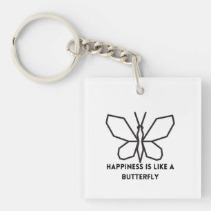 Butterfly Lovers: Happiness Is Like A Butterfly Key Ring