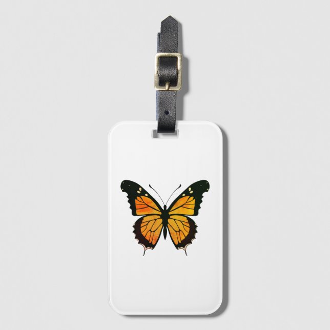 Butterfly Luggage Tag (Front Vertical)