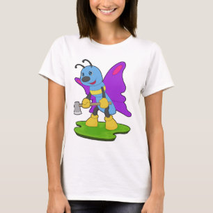 Butterfly Lumberjack Axe Forest T-Shirt