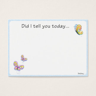 Butterfly Lunch Box Love Note