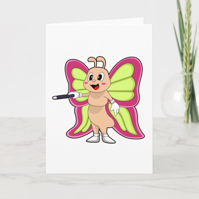 Butterfly Magic wand Card (Front)