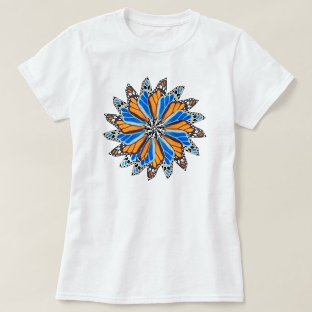 Butterfly Mandala 2 T-Shirt (Design Front)