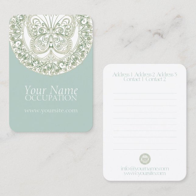 Butterfly Mandala - Business Card (Front/Back)
