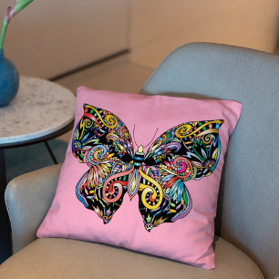 Butterfly Mandala  Cushion